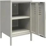 Mid.you Beistelltisch, Taupe, Metall, rechteckig, 39x68x37 cm, Wohnzimmer,