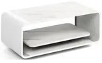 WFL Group Couchtisch, Ecru, Holzwerkstoff, Nachbildung, Rechteckig, 100x41x50...