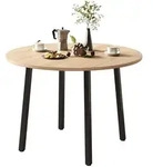 Okwish Klapptisch, Eiche, Holzwerkstoff, 100x75x100 cm, Esszimmer, Tische,...