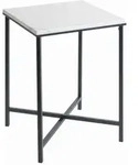 Beistelltisch, Anthrazit, Wei&szlig;, Metall, Holzwerkstoff, Marmoroptik,...