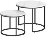 A2A Home Couchtisch, Wei&szlig;, Holzwerkstoff, 53x45x53 cm, Wohnzimmer,...