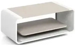 WFL Group Couchtisch, Kaschmir, Holzwerkstoff, Nachbildung, Rechteckig,...