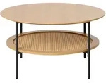 Selsey Couchtisch, Beige, Metall, Rund, 80x40x80 cm, Wohnzimmer,...
