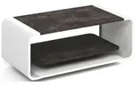 WFL Group Couchtisch, Dunkelgrau, Holzwerkstoff, Nachbildung, Rechteckig,...