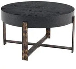 Okwish Beistelltisch, Schwarz, Holzwerkstoff, 68x39x68 cm, Wohnzimmer,