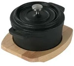 Stoneline Mini, Schwarz, Metall, Oval, Kochen, T&ouml;pfe, Br&auml;ter