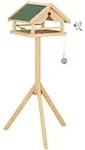 Relaxdays Vogelfutterhaus, Hellbraun, Holz, Papier, 37x120x37.5 cm,...