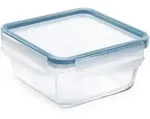 Rotho Frischhaltedose Clic u0026 Lock, Blau, Glas, 0,75 L, rechteckig,...
