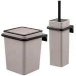 bremermann Wc-Garnitur, Taupe, Kunststoff, 18x25x21 cm, Badezimmer, WC...
