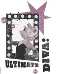 Komar Dekosticker, Klar, Lila, Schwarz, Kunststoff, 5-teilig, 50x70 cm, Made in