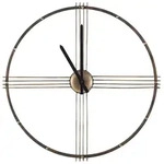 Beliani Wanduhr, Gold, Metall, Mode, 64x64x6 cm, Dekoration, Uhren, Wanduhren