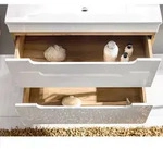 Lomado Waschtisch, Wei&szlig;, Holzwerkstoff, 81x76x46 cm, Badezimmer,