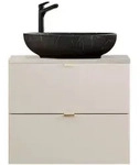 Lomado Waschtisch, Beige, Holzwerkstoff, 61x65x47 cm, Badezimmer,