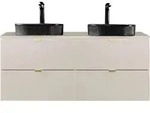 Lomado Waschtisch, Beige, Holzwerkstoff, 121x63x47 cm, Badezimmer,