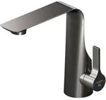 Waschtischarmatur Steinberg Serie 290, Dunkelgrau, Metall, 5.2x18.5x20.5 cm, Made in