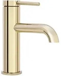 REA Waschbeckenarmatur, Gold, Metall, 5x18x16.5 cm, Badezimmer, Waschbecken &