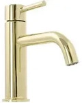 REA Waschbeckenarmatur, Gold, Metall, 5x16.5x15 cm, Badezimmer, Waschbecken &