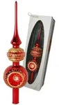 Krebs Glas Lauscha Baumspitze, Rot, Glas, 33 cm, Dekoration, Weihnachtsdekoration,