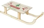 ECD-Germany Led, Braun, Holz, 21x13.5x60 cm, Dekoration, Weihnachtsdekoration