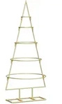 vidaXL Weihnachtsbaum, Gold, Metall, 90 cm, Dekoration, Weihnachtsdekoration,