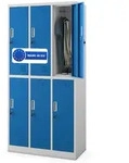 Jan Nowak Umkleideschrank, Grau, Metall, Rechteckig, 90x185x45 cm, Garderobe,