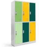Jan Nowak Umkleideschrank, Gr&uuml;n, Metall, Rechteckig, 90x150x45 cm, Garderobe,