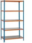Proregal Schwerlastregal, Gelb, Metall, Rechteckig, 120x200x40 cm, Freizeit,