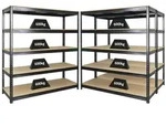 Proregal Schwerlastregal, Schwarz, Metall, Rechteckig, 540x200x60 cm, Freizeit,