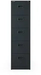 Jan Nowak Aktenschrank, Anthrazit, Metall, 46x163x60 cm, Arbeitszimmer,