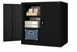 Jan Nowak Metallschrank, Schwarz, Metall, 93x90x60 cm, Arbeitszimmer,...