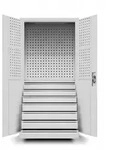 Jan Nowak Werkzeugschrank, Grau, Metall, 92x185x50 cm, Freizeit, Heimwerken,
