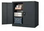 Jan Nowak Metallschrank, Anthrazit, Metall, 93x90x60 cm, Arbeitszimmer,