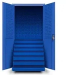 Jan Nowak Werkzeugschrank, Blau, Metall, Rechteckig, 92x185x50 cm, Freizeit,