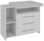 Vicco Wickelkommode, Wei&szlig;, Holzwerkstoff, 1 F&auml;cher, 3 Schubladen, 110x93.5x53...