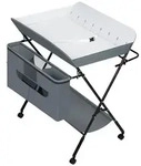 Woltu Wickeltisch, Grau, Metall, 1 F&auml;cher, 77x95.5x52 cm, Babym&ouml;bel,...