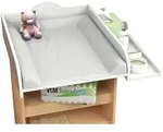 Livetastic Wickelaufsatz Malira, Wei&szlig;, Holzwerkstoff, 81x15x72 cm, Babym&ouml;bel,
