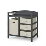 Vicco Wickelkommode, Anthrazit, Holzwerkstoff, Rechteckig, 85x87x52 cm,...