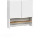 Vicco Waschmaschinenschrank, Wei&szlig;, Eiche Artisan, Holzwerkstoff, 1 F&auml;cher,