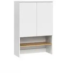 Vicco Waschmaschinenschrank, Wei&szlig;, Eiche Artisan, Holzwerkstoff, 1 F&auml;cher,