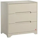 Petits-meubles Wickelkommode, Beige, Holzwerkstoff, 3 Schubladen, 88.5x89.5x52...