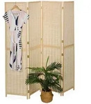 Relaxdays Paravent, Hellbraun, Holz, 182x180x2 cm,
