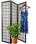Relaxdays Paravent, Mehrfarbig, Holz, Textil, 120x170x2 cm,