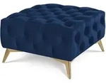 S-Style Hocker, Blau, Metall, Echtholz,Birke, Buche, 1-Sitzer, F&uuml;llung: