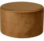 Beliani Pouf, Gold, Textil, Rund, 61x36x61 cm, Wohnzimmer, Hocker, Poufs