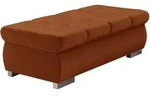 Mirjan24 Polsterhocker, Braun, Textil, 1-Sitzer, Rechteckig, 120x39x60 cm,