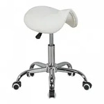 Kadima Design Sattelhocker, Wei&szlig;, Metall, Organisch, Sternfu&szlig;, 60x60x60 cm,