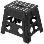 Zollner Klapphocker,, Schwarz, Kunststoff, Rechteckig, 29x30x22 cm, Wohnzimmer,