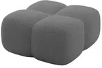 Altdecor Pouf, Chrom, Kunststoff, 1-Sitzer, 90x43x90 cm, Wohnzimmer, Hocker,...