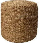 Hocker, Braun, Naturmaterialien, 40x38x40 cm, Wohnzimmer, Hocker, Sitzhocker