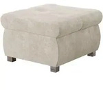 Mirjan24 Polsterhocker, Creme, Textil, 1-Sitzer, Quadratisch, 60x39x60 cm,